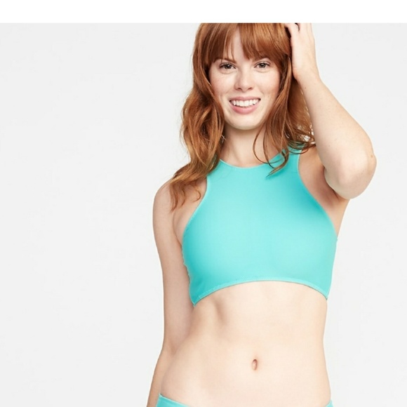 NWT Old navy turquoise bikini top with bow… - Picture 2 of 4